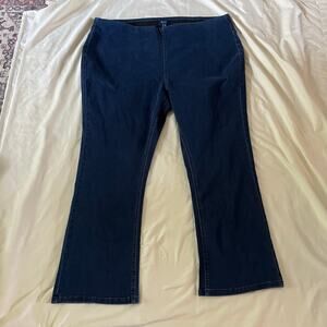 NWT D&Co High Rise Stretch Pull On Jeans Plus Size 22W Bootcut